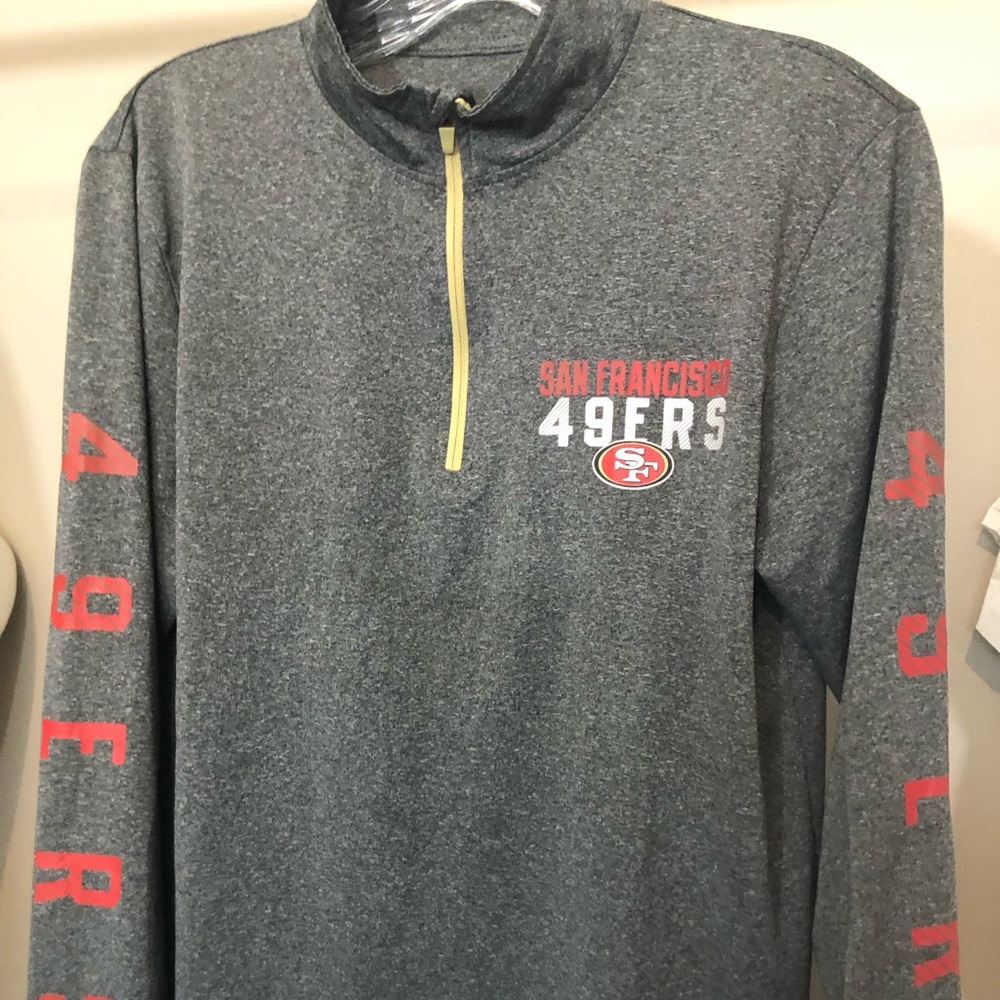 Men’s Sm SF 49ers 1/4 Zip Warm Up Top